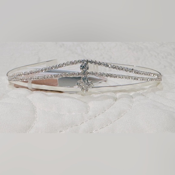 NWT LC Lauren Conrad Celebrate Silver tone Tiara - Picture 6 of 7